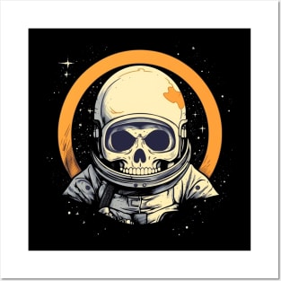 Skull Astronaut Saint Posters and Art
